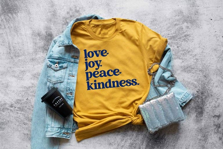 Love Joy Peace Kindness Graphic Tee