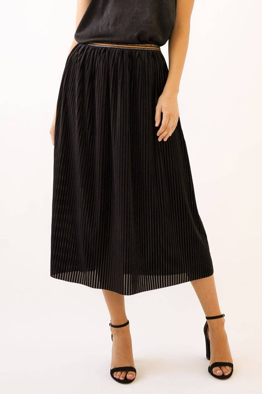 Photo Frame Velvet Skirt