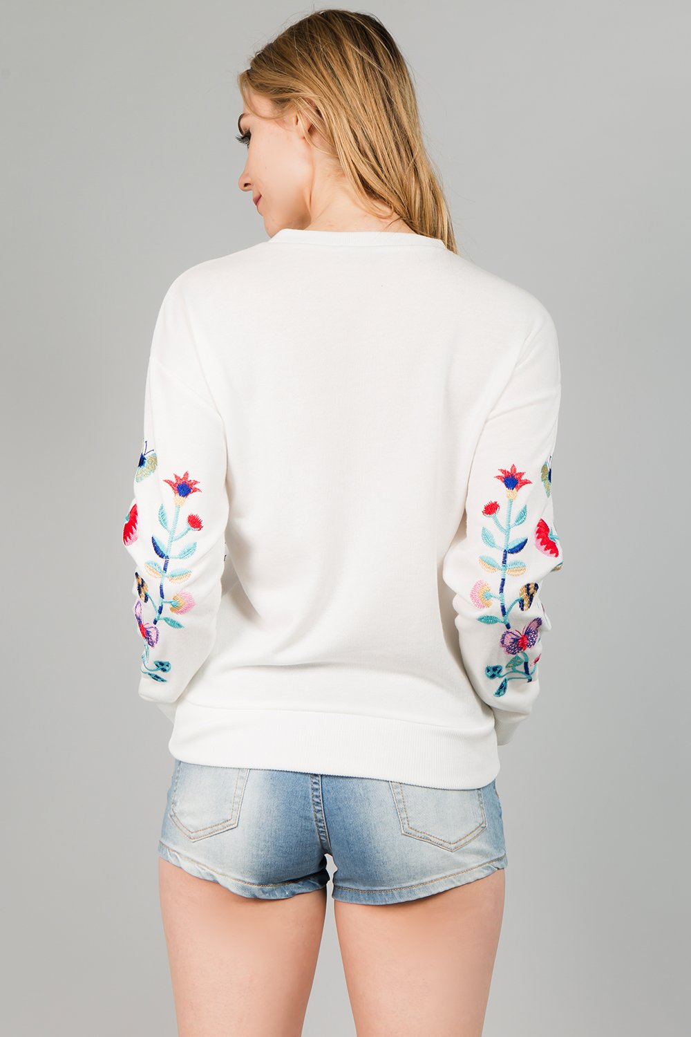 Embroidered Beauty Sweatshirt