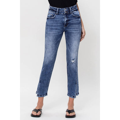 Sunset Side Slit Jeans by Vervet