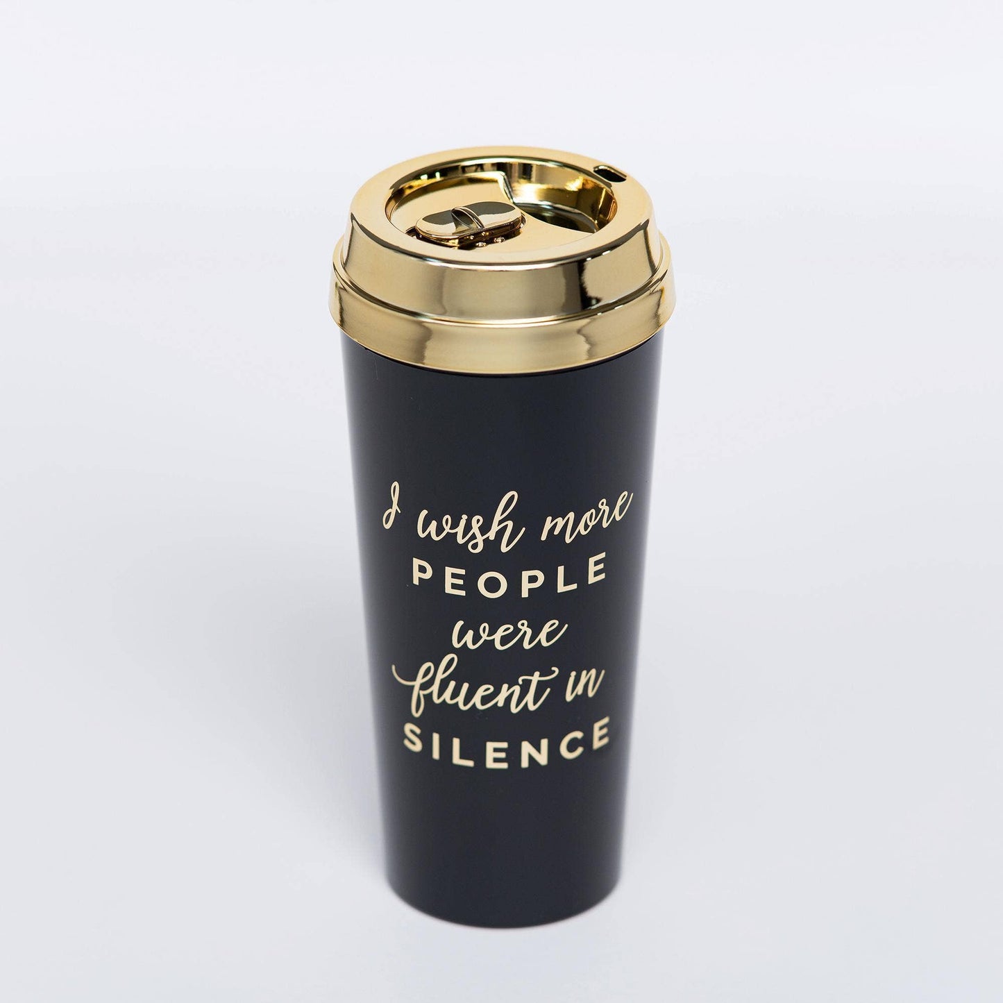 I Wish More People were Fluent in Silence Funny Latte Tumbler
