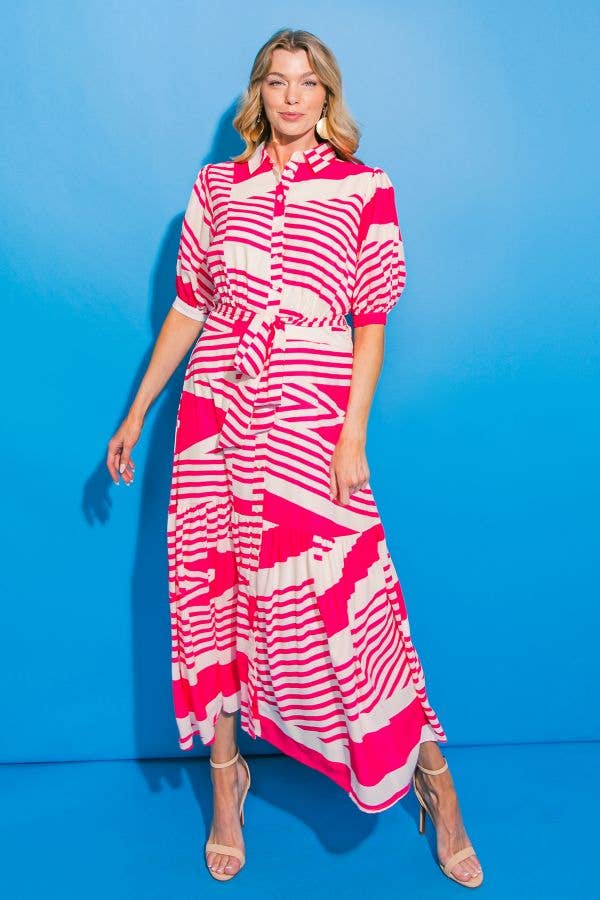 Seaside Stripe Maxi Dress