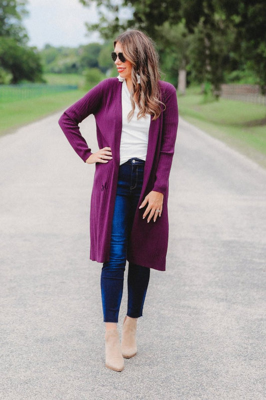 Go-To Ribbed Duster Cardigan (3 colors)