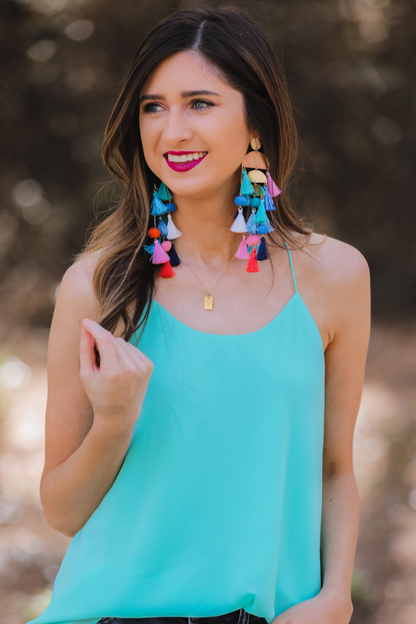 Chandelier Tassel Earrings (4 color choices)