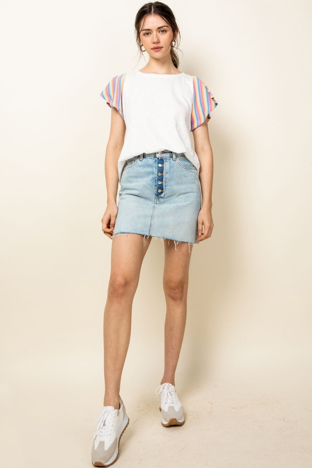 Candy Coated Flutter Tee-THML