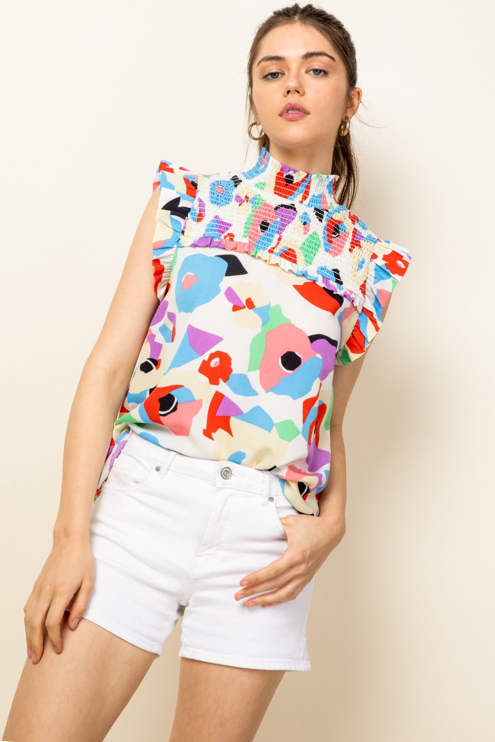 Head Over Heels Floral Top-THML