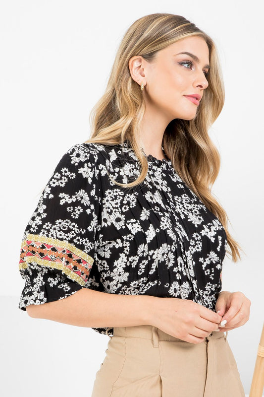 Boho Beautiful Embroidered Top-THML