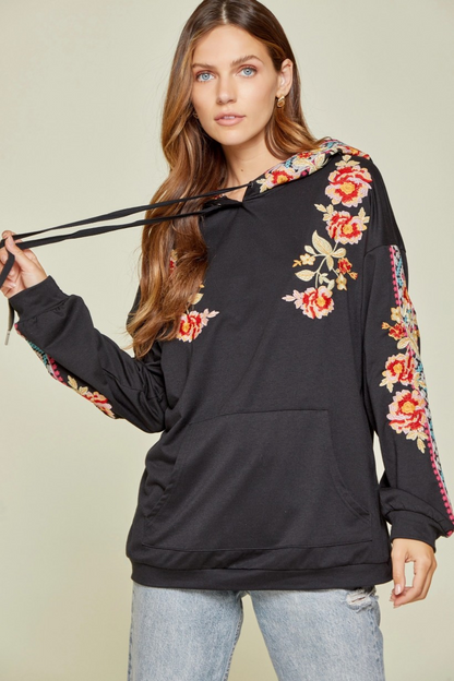 Dressed to Thrill Embroidered Sweatshirt