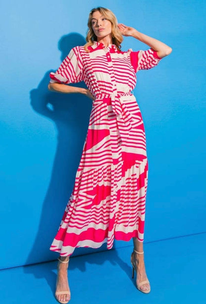 Seaside Stripe Maxi Dress