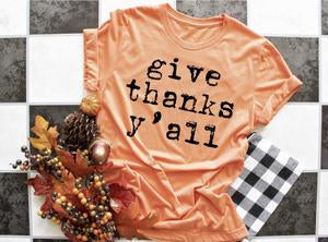 Give Thanks Y’all Graphic Tee