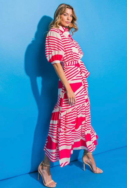 Seaside Stripe Maxi Dress