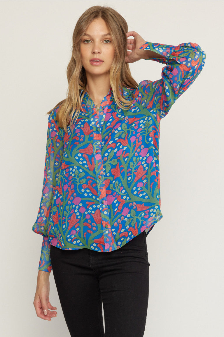 Garden of Eden Floral Top