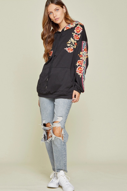 Dressed to Thrill Embroidered Sweatshirt