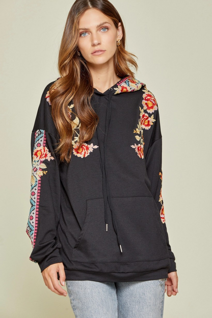 Dressed to Thrill Embroidered Sweatshirt