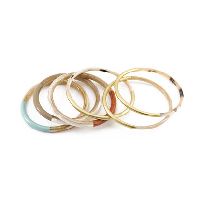 Autumn Metallic Bangle Set-Sunshine Tienda