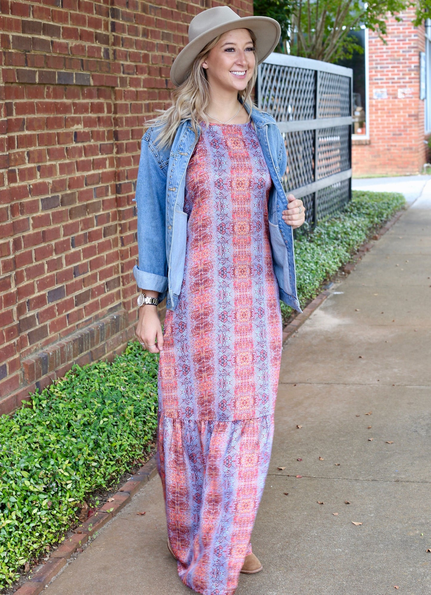 Electric Snake Maxi Dress