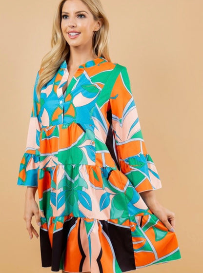 Totally Tropical Flowy Dress