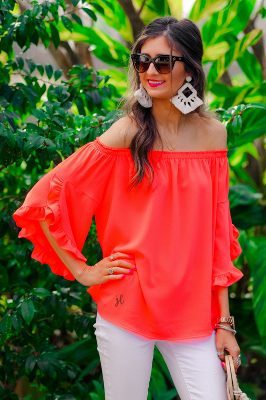 The Future is Bright Off the Shoulder Top (2 colors)