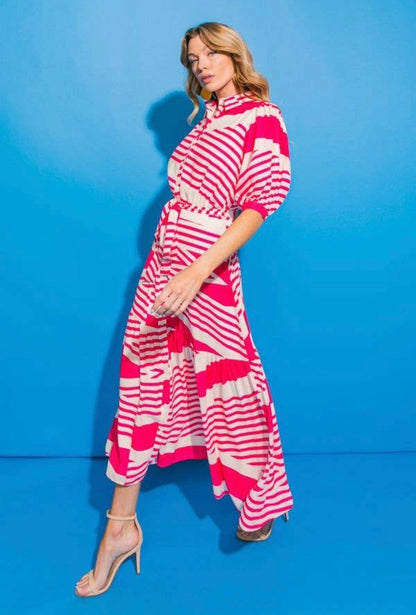 Seaside Stripe Maxi Dress