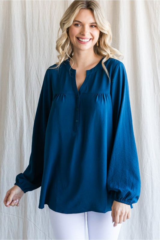 Crystal Teal Blouse