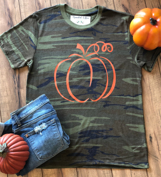 Pumpkin Camo Tee