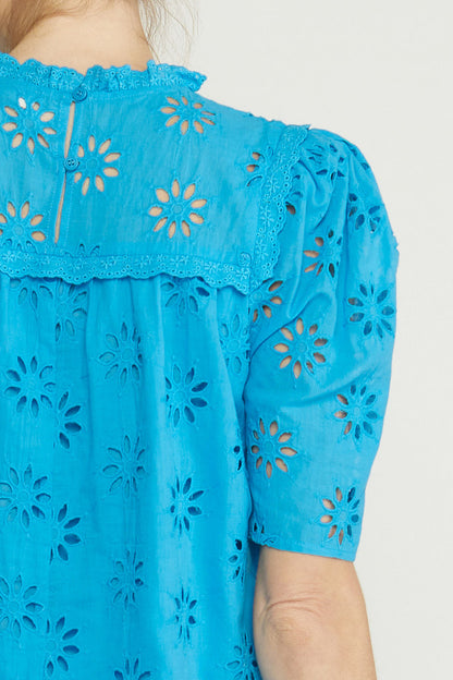 Blue Eyed Girl Eyelet Top