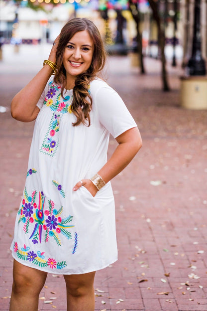 Jackie Embroidered Dress
