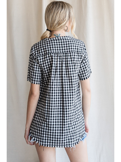 Gingham Delight Cotton Top