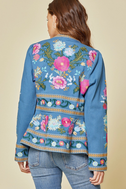 Springtime in the City Embroidered Jacket