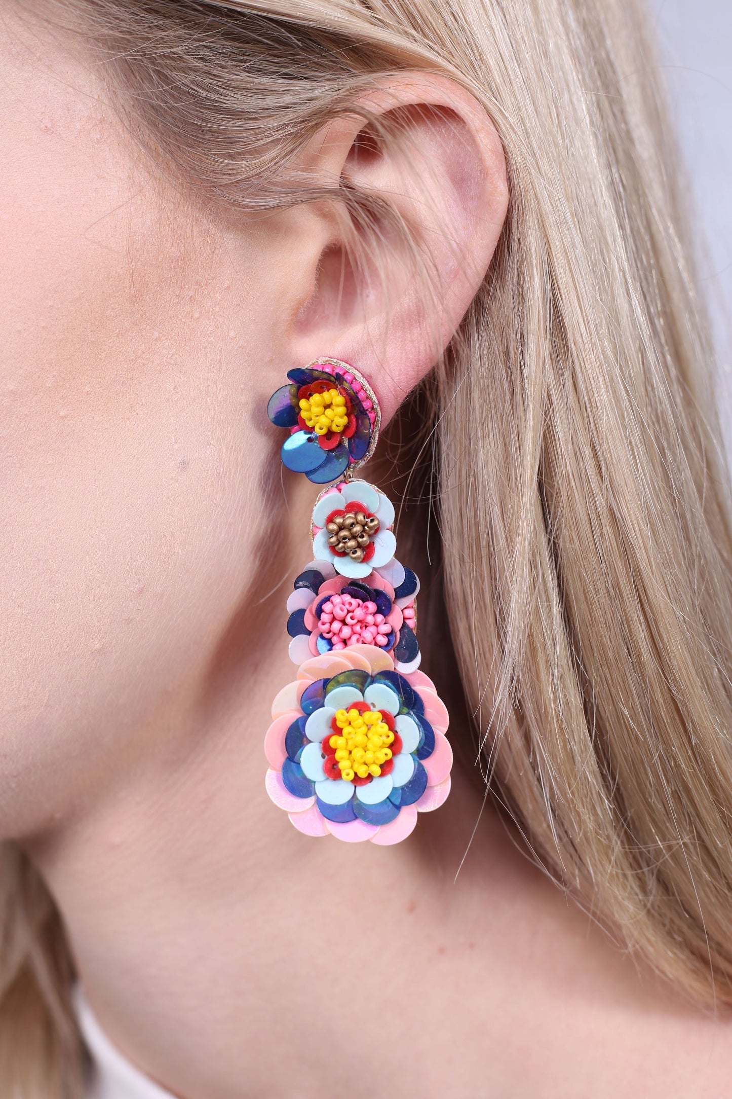 Brinley Drop Floral Earrings