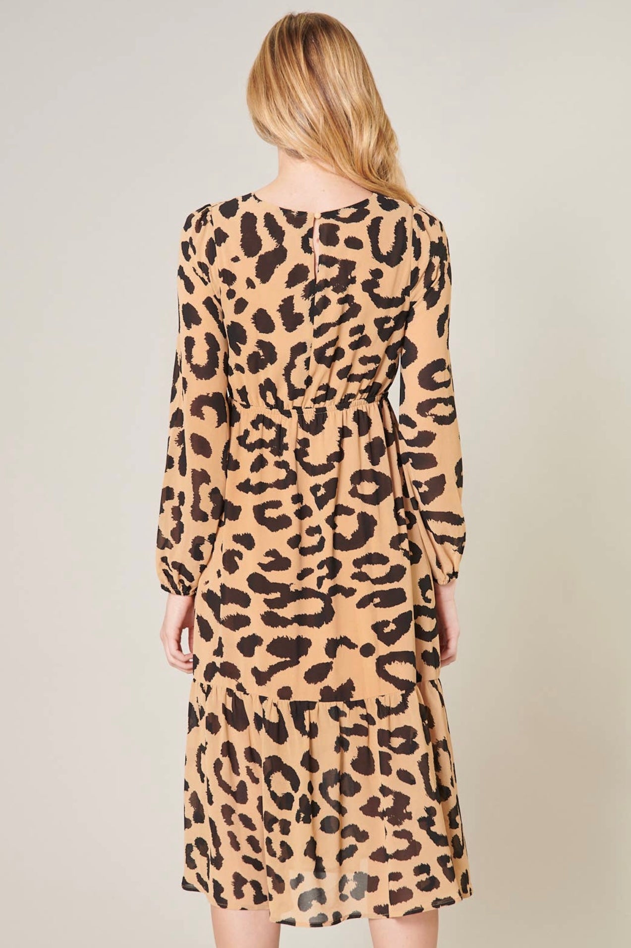 Java Leopard Nellie Midi Dress