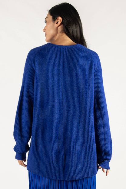 Before You Collared Ribbed Knit V Neck Sweater Top