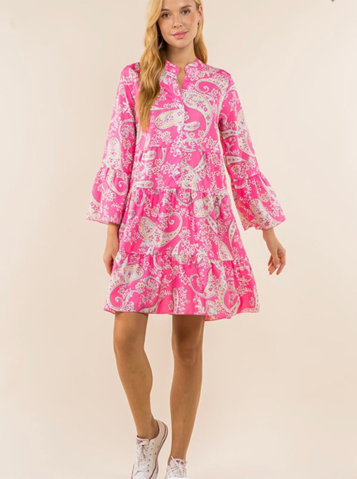 Pink Pop Paisley Dress