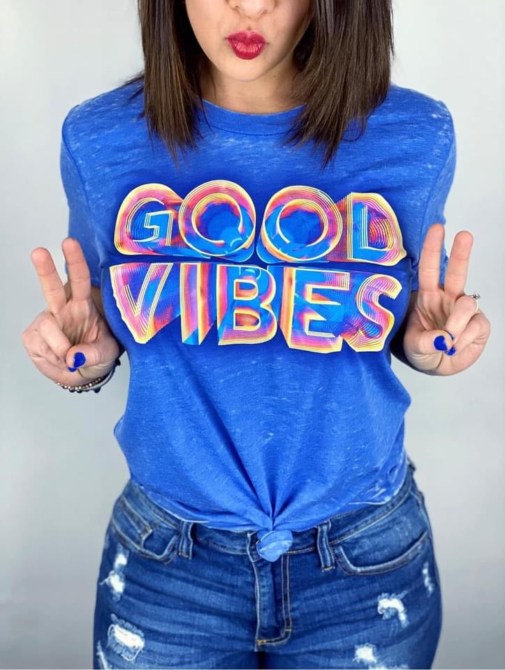 Blueberry Good Vibes Graphic Tee