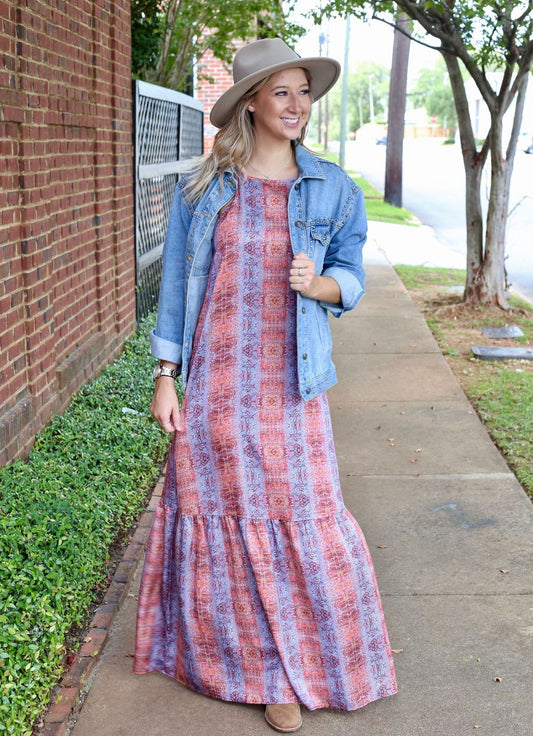 Electric Snake Maxi Dress