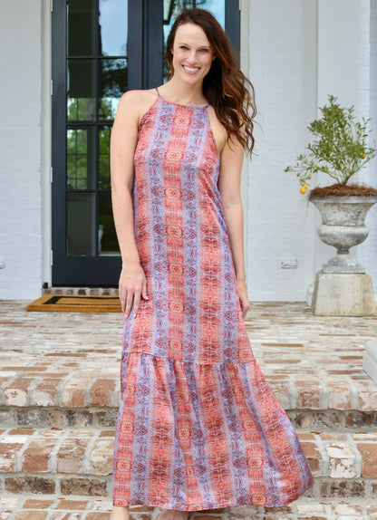 Electric Snake Maxi Dress