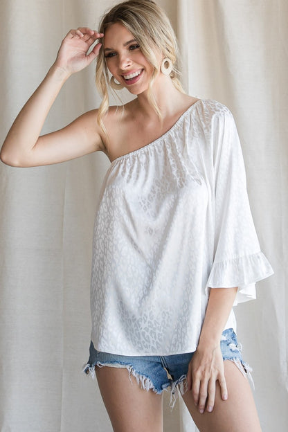 Time to Shine One-Shoulder Top