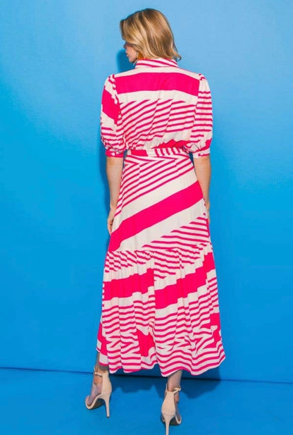 Seaside Stripe Maxi Dress