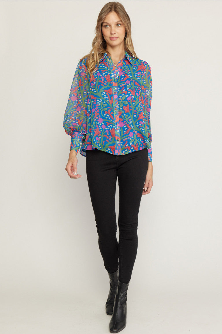 Garden of Eden Floral Top