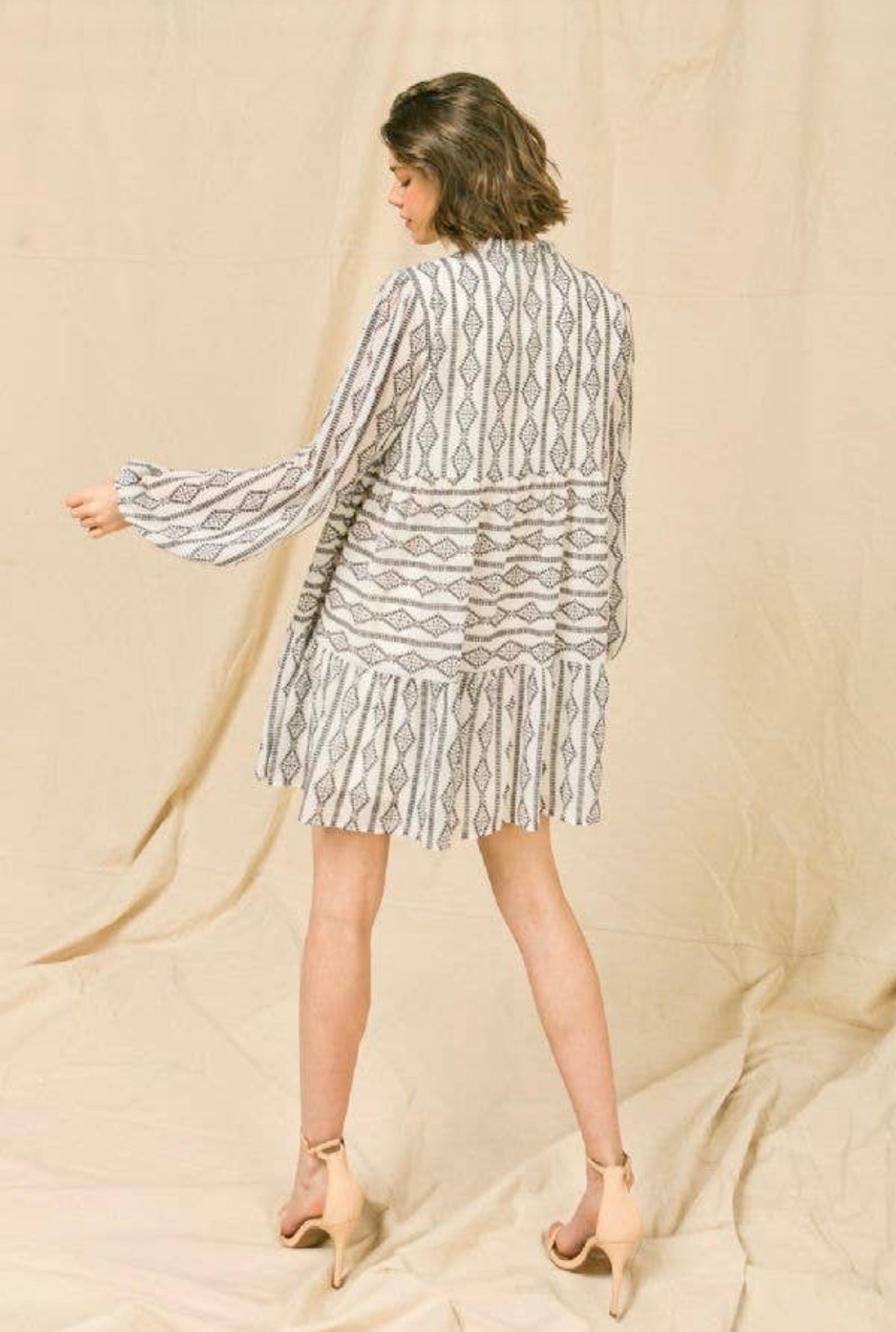 Somewhere to Go Printed Long Tunic Top