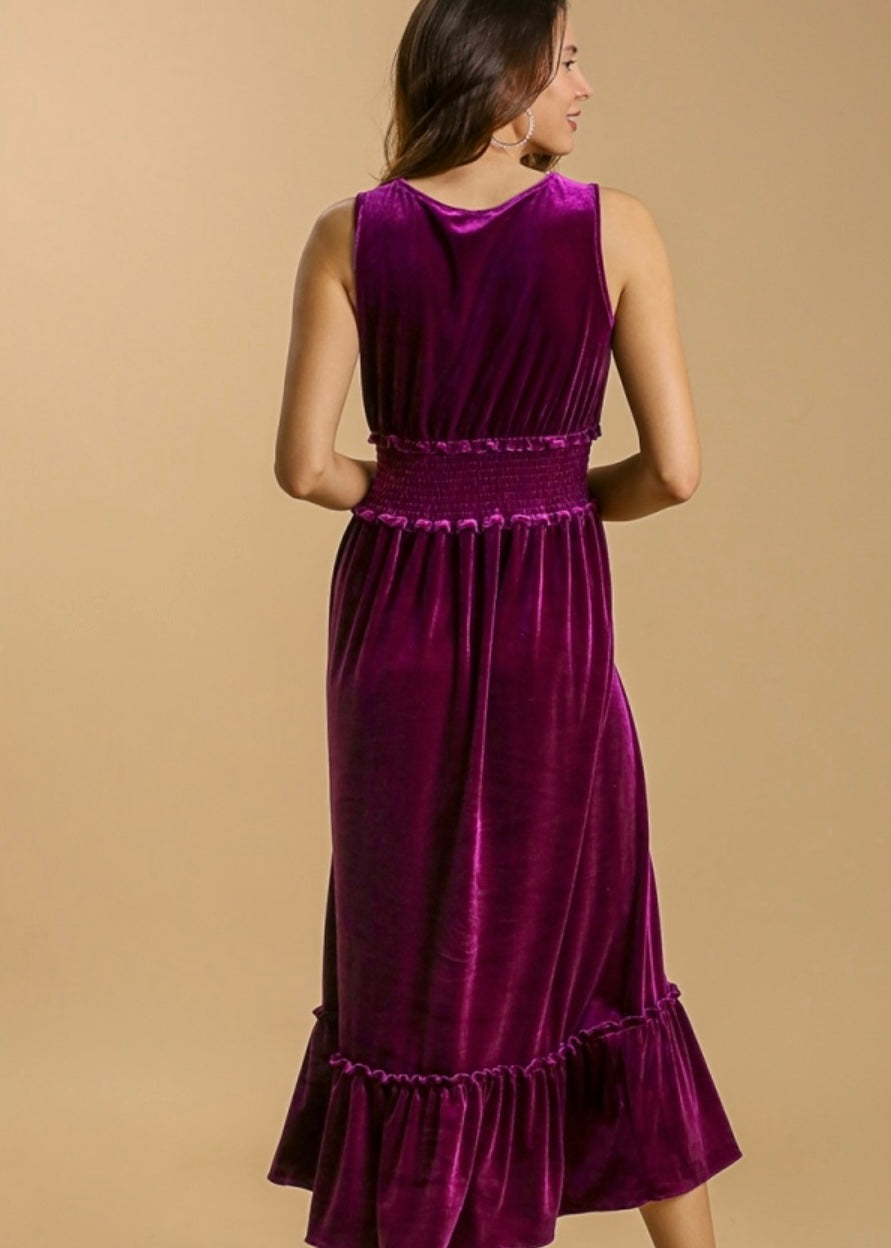 Dinner Party Velvet Dress