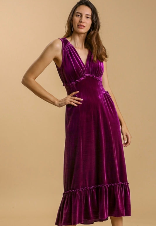 Dinner Party Velvet Dress