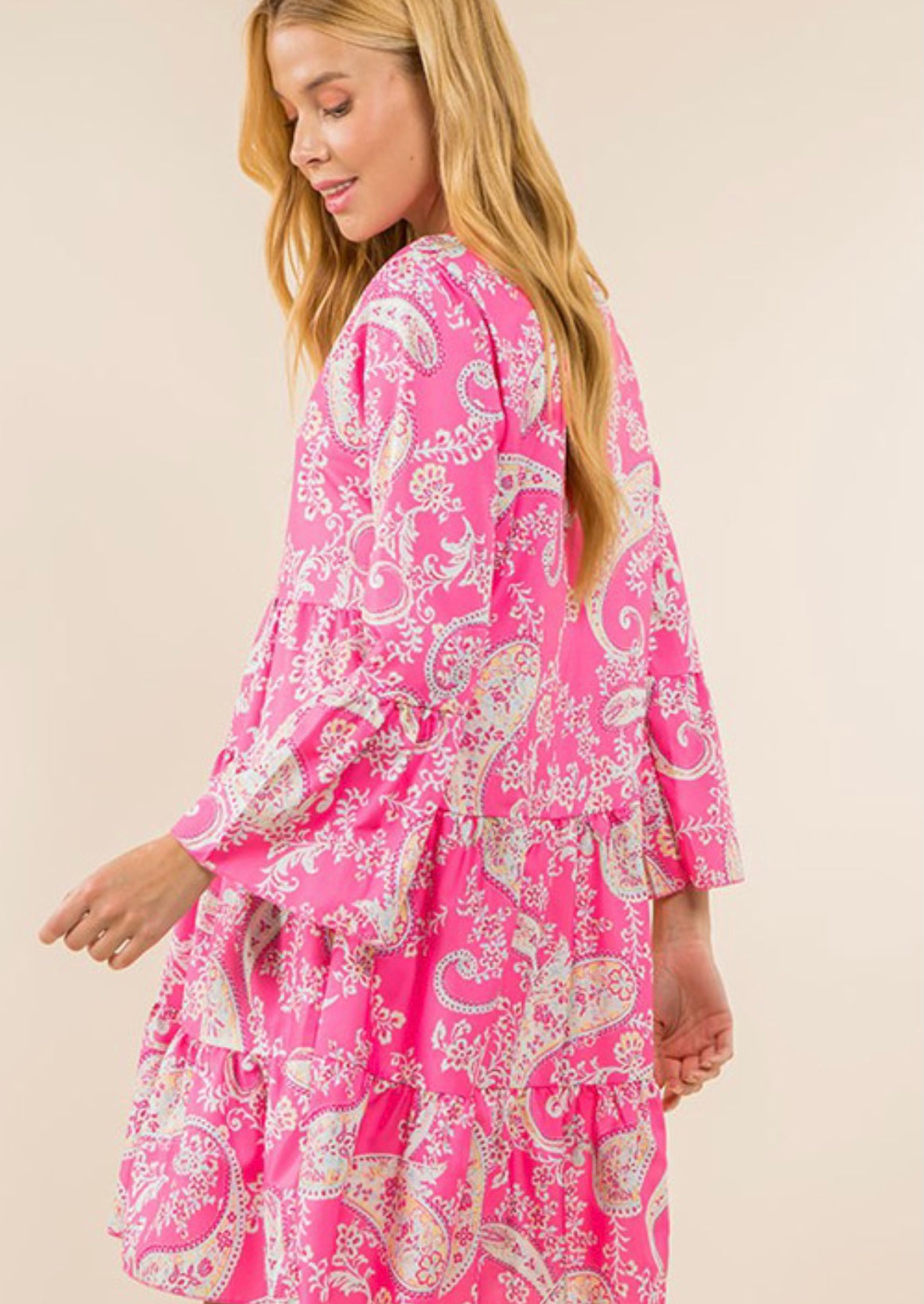 Pink Pop Paisley Dress