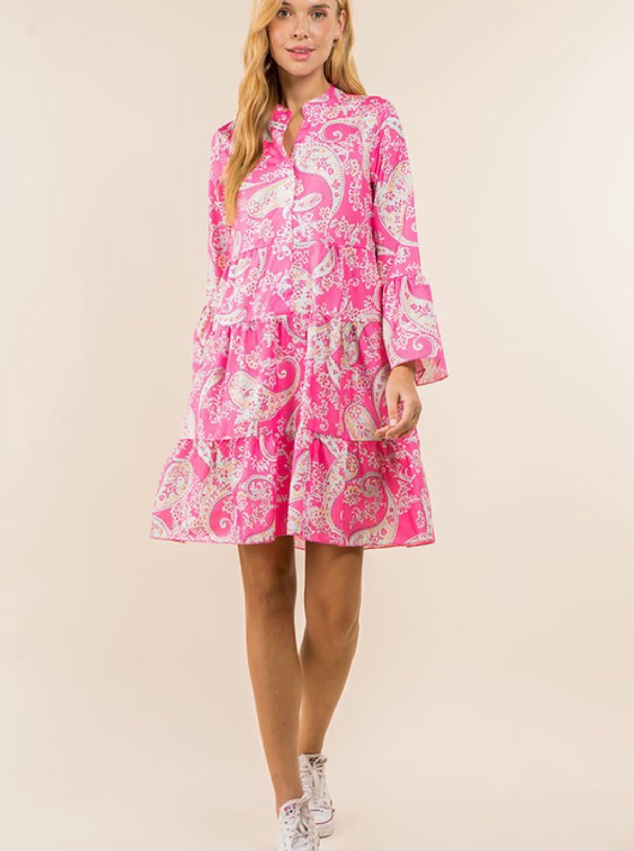 Pink Pop Paisley Dress